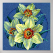 "Daffodils - die Freuden des Frühlings" schönes Ku Poster (Vorne)