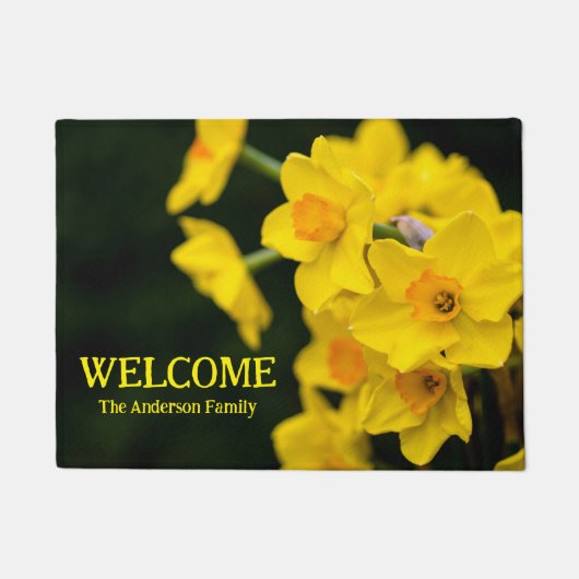 Daffodils Door Mat Fußmatte (Vorderseite)
