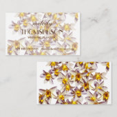 Daffodils Elegante Visitenkarten Visitenkarte (Vorne/Hinten)