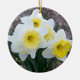 Daffodils-Gedächtnisdekoration Keramikornament