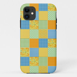 Daffodils, Gingham und Polkas Imitate-Patchwork Case-Mate iPhone Hülle