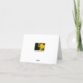 Daffodils Grußkarte Dankeskarte (Rückseite)