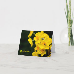 Daffodils Grußkarte Dankeskarte