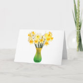 Daffodils Grußkarte Karte (Rückseite)