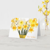 Daffodils Grußkarte Karte (Gelbe Blume)