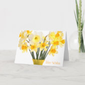 Daffodils Grußkarte Karte (Vorderseite)