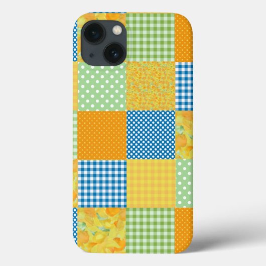 Daffodils iPad Mini Case, Country Imitate-Patchwor Case-Mate iPhone Hülle (Rückseite)