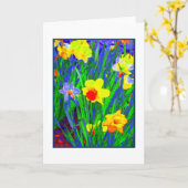 'Daffodils' leere Grußkarte Karte (Gelbe Blume)