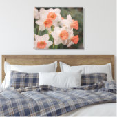 Daffodils Peach Leinwanddruck (Insitu (Schlafzimmer))