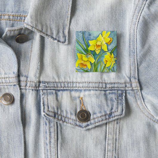 Daffodils Pin Button (Beispiel)