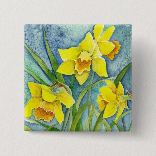 Daffodils Pin Button (Vorderseite)