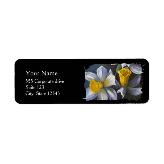 Daffodils Return Address Labels (Vorne)