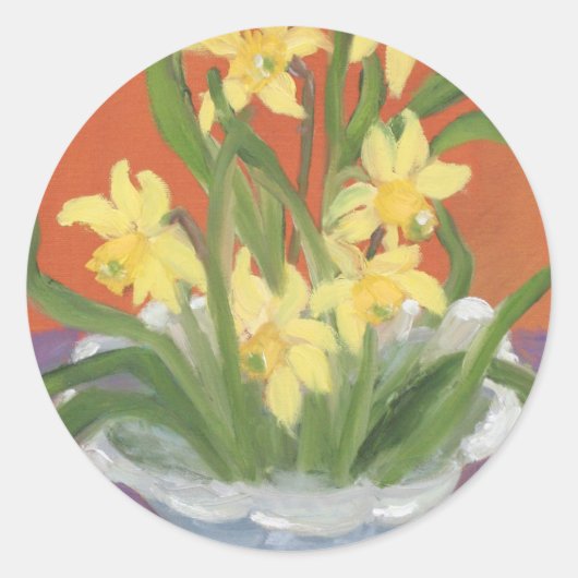 DAFFODILS RUNDER AUFKLEBER (Vorderseite)