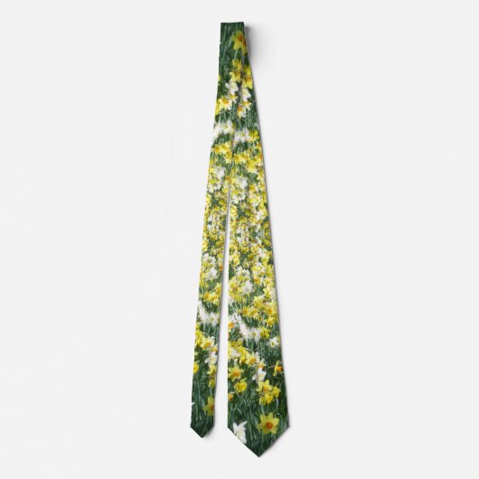 Daffodils Spring Flowers Neck Tie Krawatte (Rückseite)