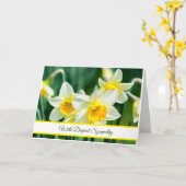 Daffodils Sympathy Card Karte (Gelbe Blume)