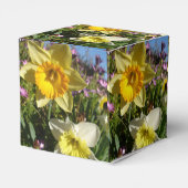 Daffodin Gelbe Blüte Geburtstagskuchen Geschenkschachtel (Rückseite)