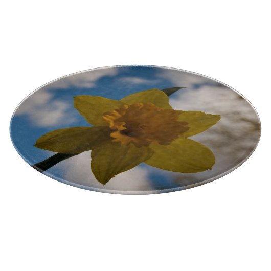Daffodin im Frühjahr Schneidebrett (Ecke)