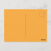 Daffodin Vertikale Postkarte Orange (Rückseite)