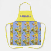 Daffodin Wasserfarbe Gelbe Blume Blumenküche Schürze (Vorderseite)