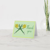 Daffodis Crossed Danke-Card (Vorderseite)