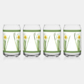 Daffodis florale botanische Kunst Dosenglas (Rechts)