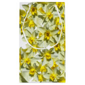 Daffodis Foto Custom Gift Bag Kleine Geschenktüte (Rückseite)