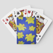 Daffodis Pop Art Blue Spielkarten (Rückseite)