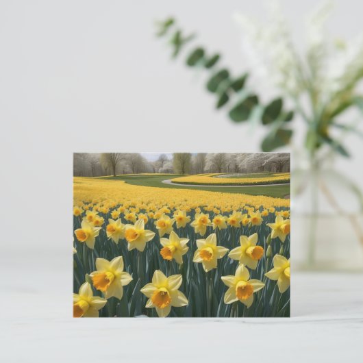 Daffodis Postkarte (Stehend Vorderseite)