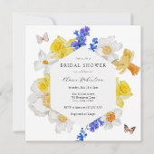 Daffodis Spring Bluwers Brautparty Einladung (Vorderseite)