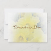 Daffodische Antwortkarten RSVP Karte (Rückseite)