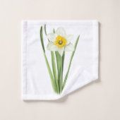 Daffodische Blume Badhandtuch Set (Waschlappen)