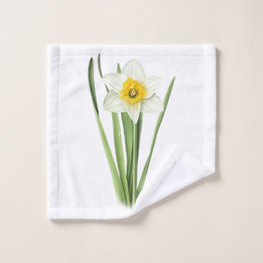 Daffodische Blume Badhandtuch Set (Waschlappen)
