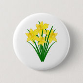 Daffodische Blume Button (Vorderseite)