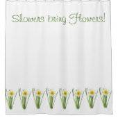 Daffodische Blume Duschvorhang (Vorderseite)