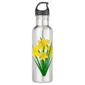 Daffodische Blume Edelstahlflasche (Vorderseite)