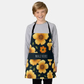 Daffodische Blume Gelbes Blumenmuster Schürze (Getragen)