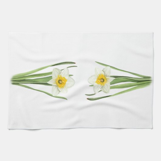 Daffodische Blume Geschirrtuch (Horizontal)