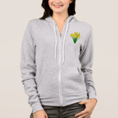 Daffodische Blume Hoodie (Vorderseite)