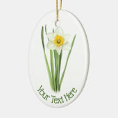 Daffodische Blume Keramik Ornament (Links)