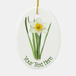 Daffodische Blume Keramik Ornament
