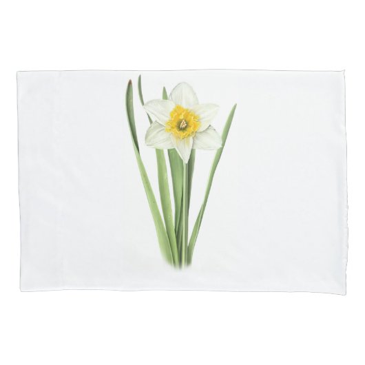 Daffodische Blume Kissenbezug (Vorderseite-Links)