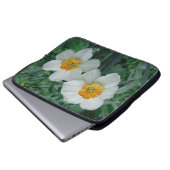 Daffodische Blume Laptopschutzhülle (Vorne Knopf)