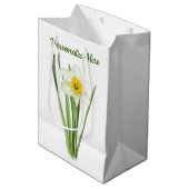 Daffodische Blume Mittlere Geschenktüte (Vorderseite Schrägansicht)