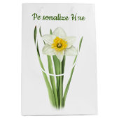 Daffodische Blume Mittlere Geschenktüte (Vorderseite)