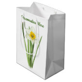 Daffodische Blume Mittlere Geschenktüte (Rückseite Schrägansicht)