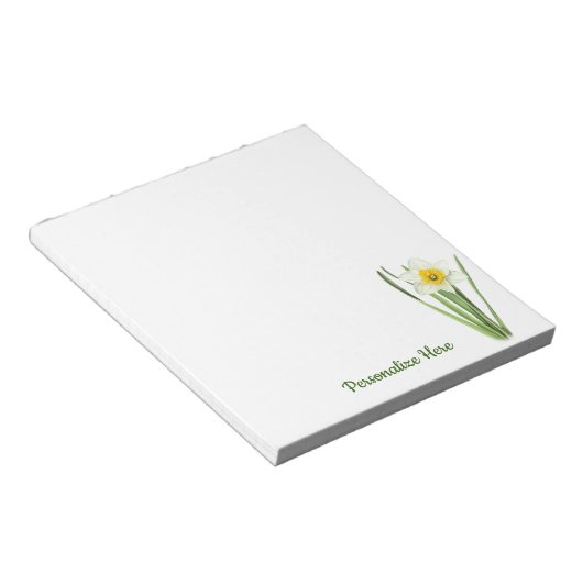 Daffodische Blume Notizblock (angewinkelt)