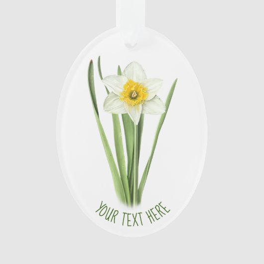 Daffodische Blume Ornament (Vorderseite)