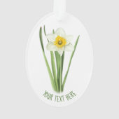 Daffodische Blume Ornament (Rückseite)