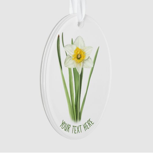 Daffodische Blume Ornament (Vorderseite)