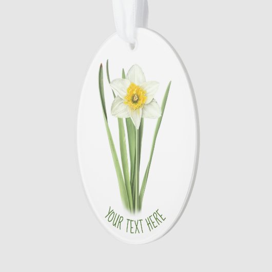 Daffodische Blume Ornament (Vorderseite)